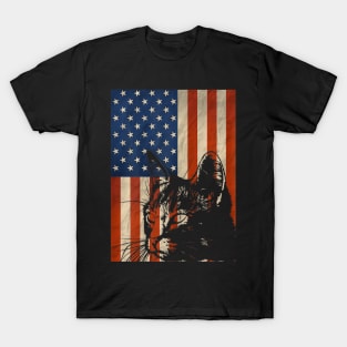 4th Of July Cat Usa American Flag Patriotic Gifts T-Shirt